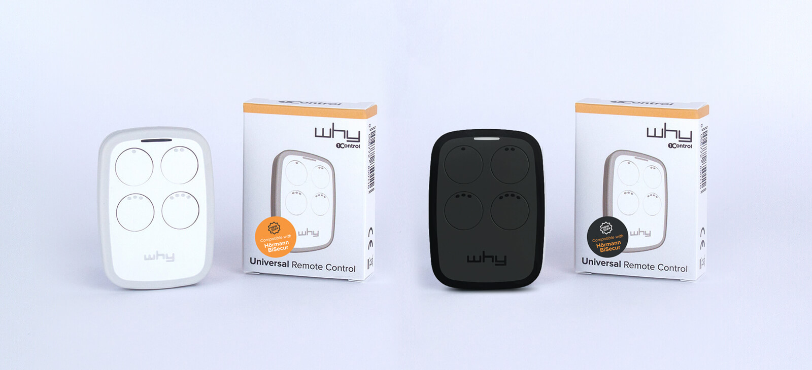 1Control WHY, t&eacute;l&eacute;commande universelle portail &agrave; 4 boutons pour radiocommandes 433-868 MHz
