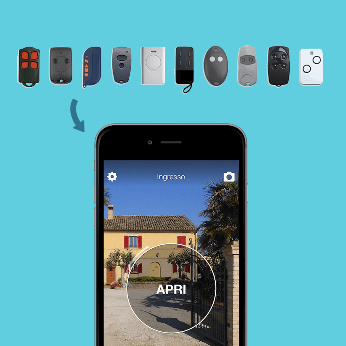 Duplicare telecomando cancello con smartphone — 1Control SOLO
