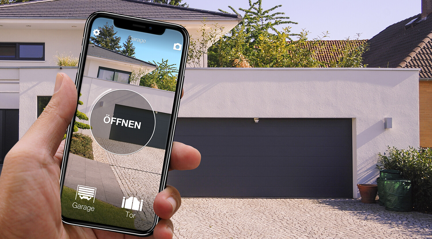 Smart Toröffner 1Control SOLO: Garagentor und Hoftor per Smartphone öffnen