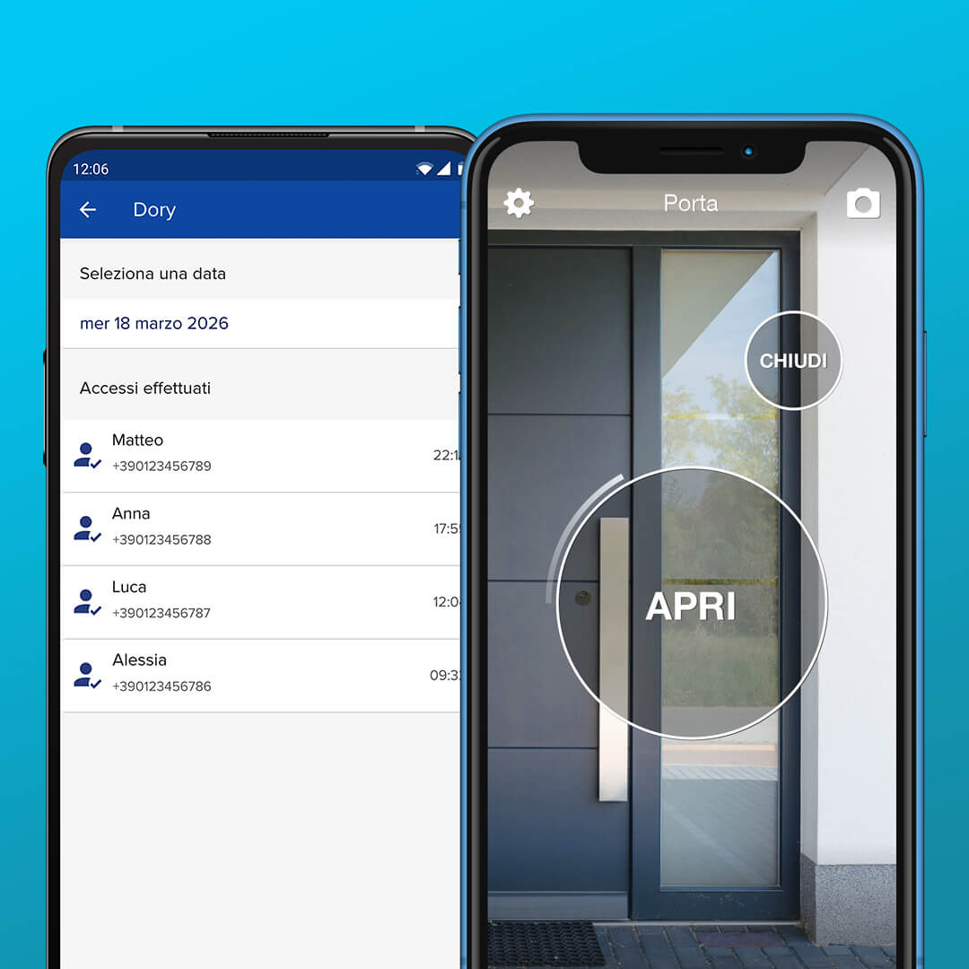 Aplicaci&oacute;n 1Control para gestionar la cerradura electr&oacute;nica DORY desde el smartphone