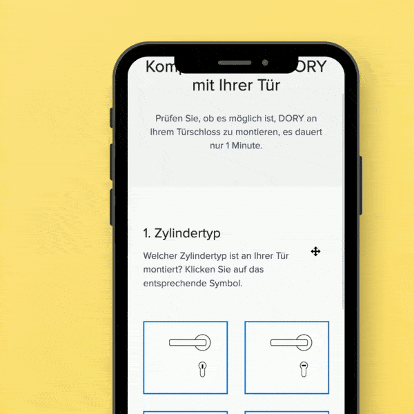 Online-Kompatibilit&auml;ts-Check zum Nachr&uuml;sten eines elektronischen T&uuml;rschlosses am Eurozylinder