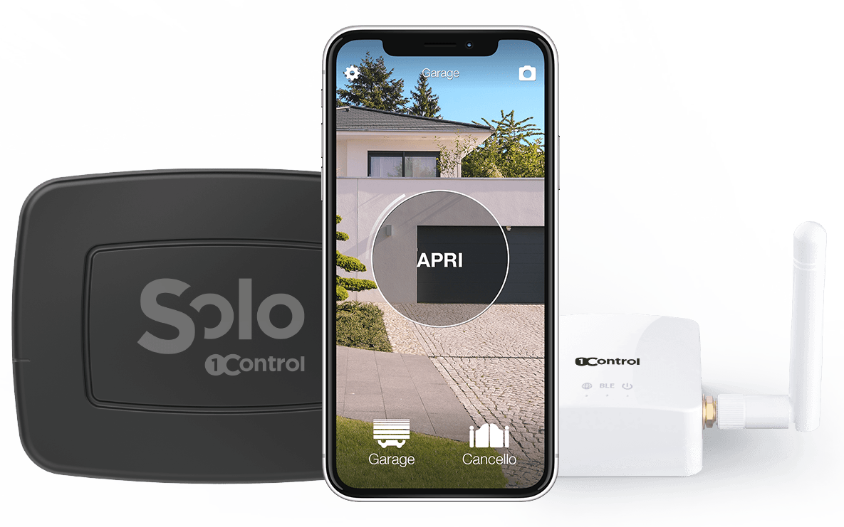 Smart Tor&ouml;ffner SOLO mit LINK-Hub f&uuml;r Bluetooth- und WLAN-Steuerung des Garagentors