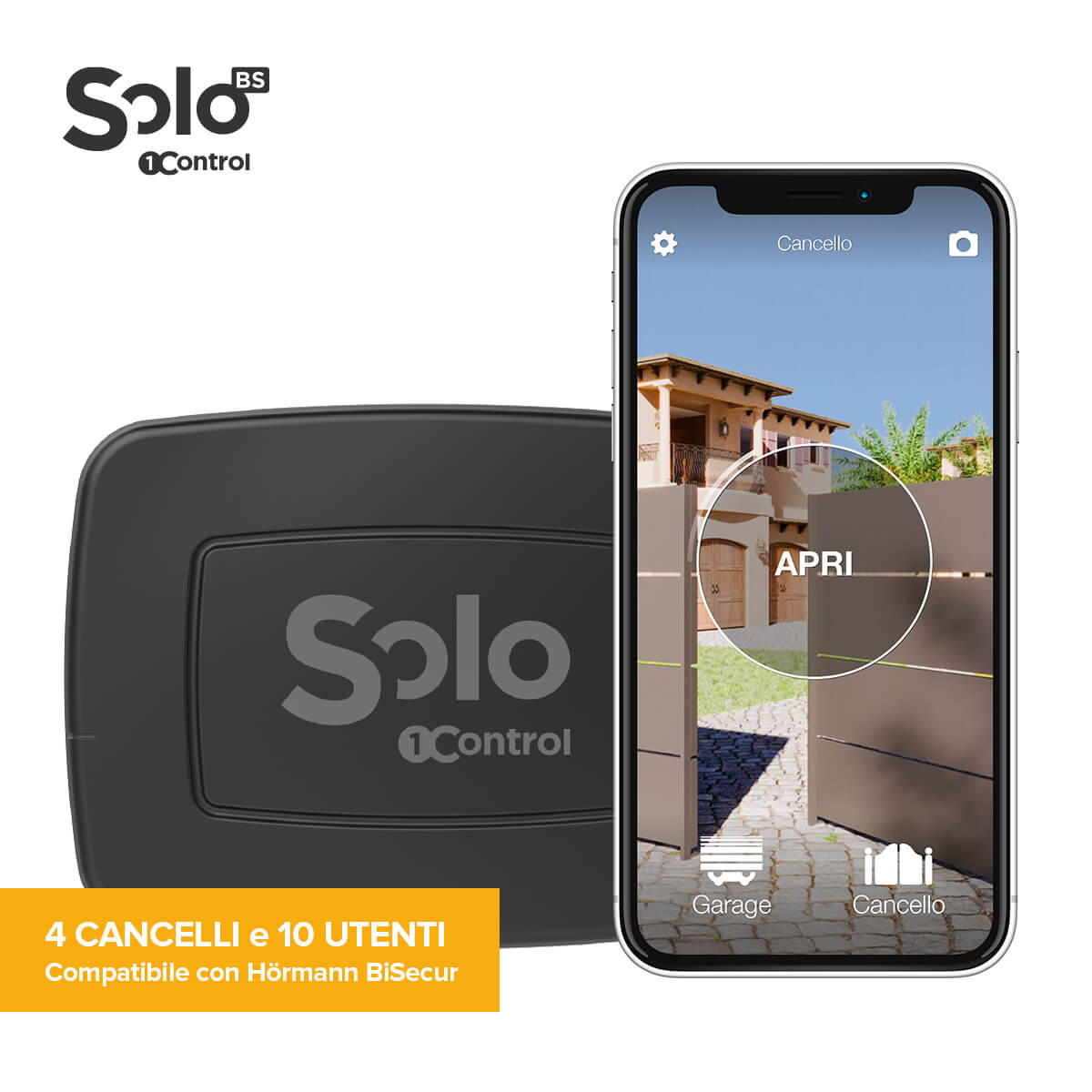 SOLO BS apri cancello da smartphone