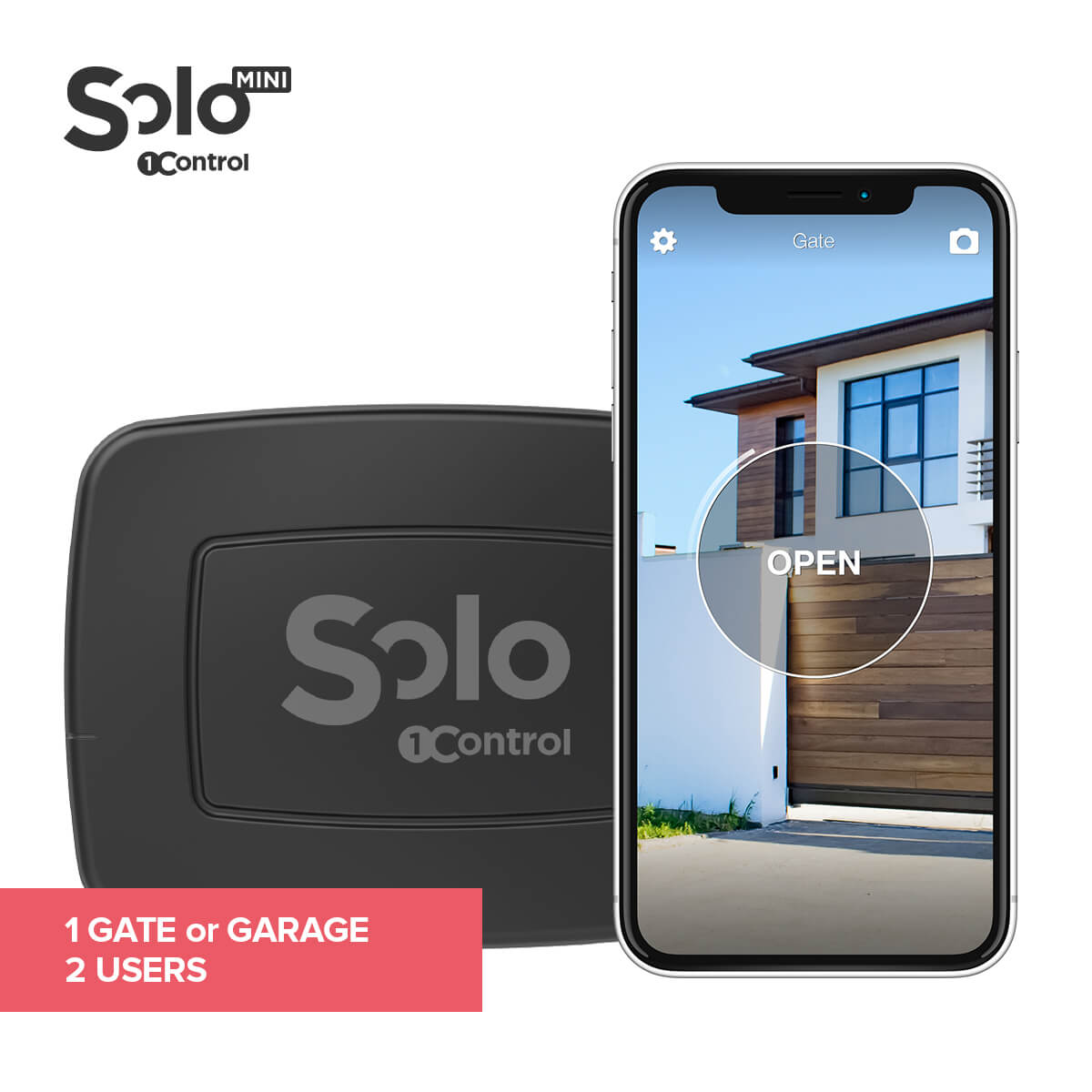 SOLO MINI gate opener from smartphone