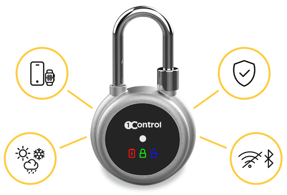 1Control LOCO - Das smarte Bluetooth-Vorhängeschloss