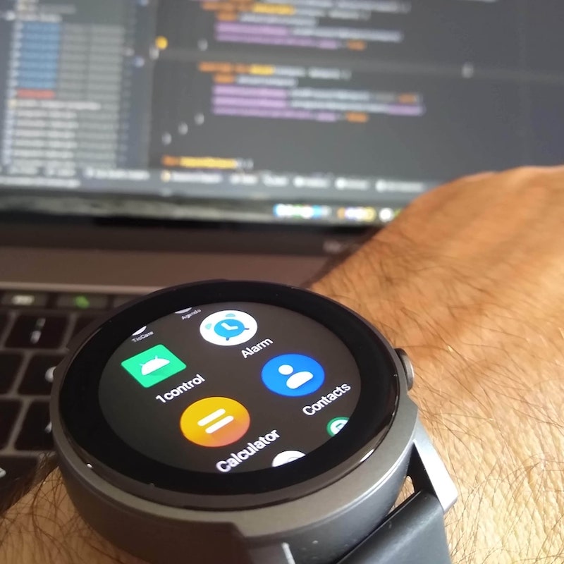 Android Wear 1Control apertura da Smartwatch