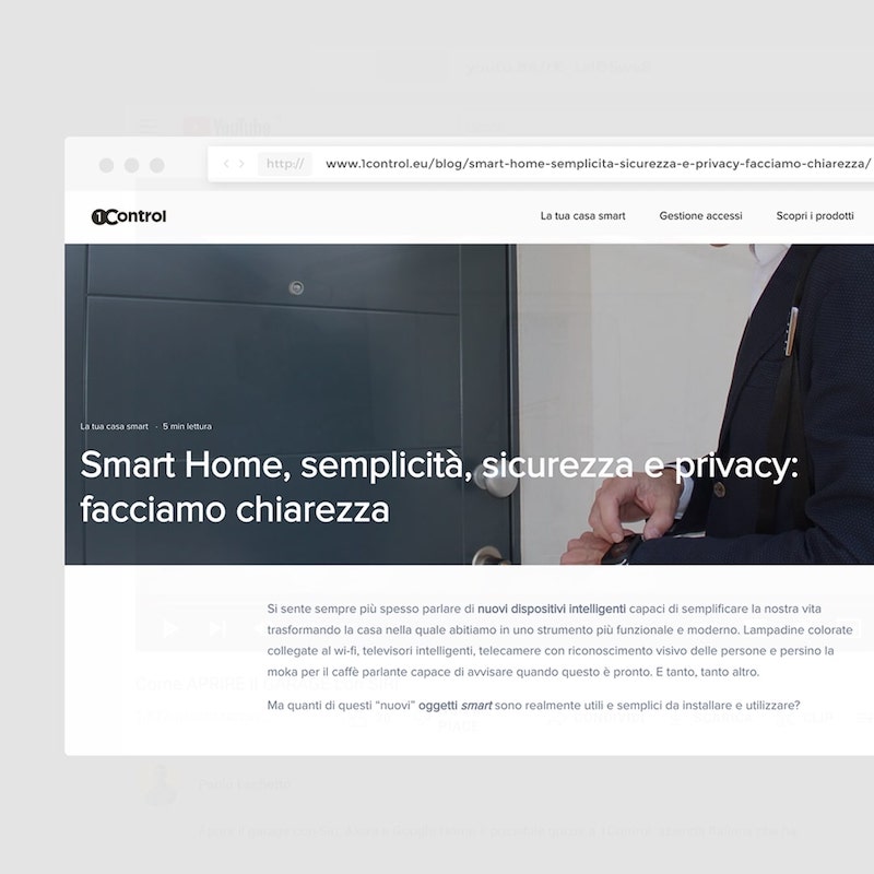 smart home e sicurezza con 1Control