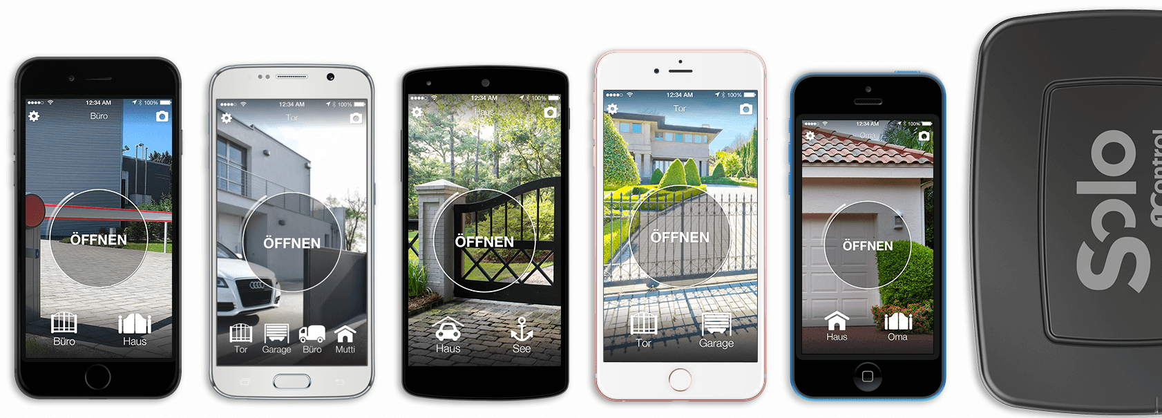1Control SOLO - Öffnen das Tor mit dem Smartphone